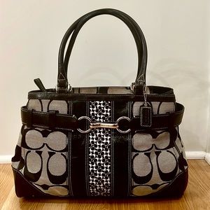 COACH Signature Satchel Handbag